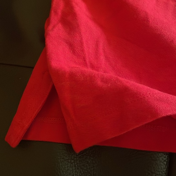 Boston Proper Cropped Polo Red Top - Picture 4 of 4